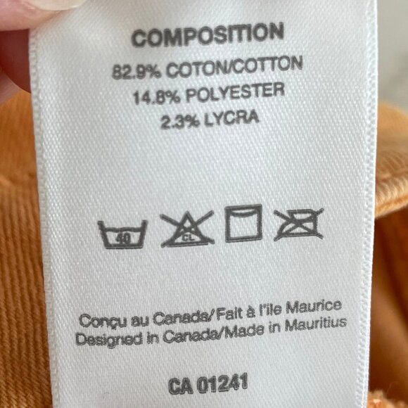 Contemporaine par Simons Straight Leg Casual Denim Jeans Tangerine Orange Sz 10 - Picture 10 of 11